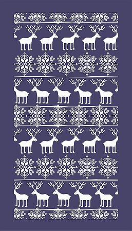 Natal 22 - stencil - 25 x 16 cm