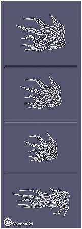 Oceano 21 - stencil 28 x 10 cm