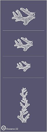 Oceano 22 - stencil 28 x 10 cm