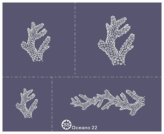 Oceano 22 - stencil 16 x 13 cm