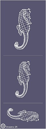 Oceano 25 - stencil 28 x 10 cm