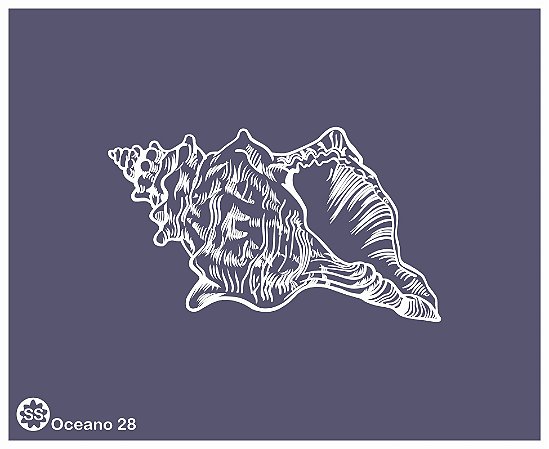 Oceano 28 - stencil 16 x 13 cm