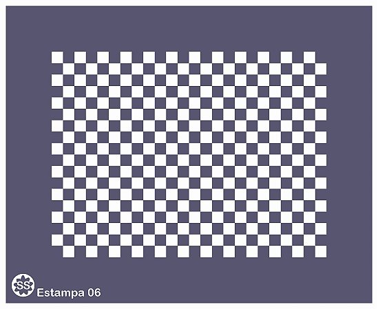 Estampas 06 - stencil 16 x 13 cm