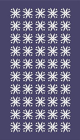Floral 24 - stencil - 25 x 16 cm