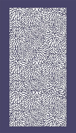 Floral 38 - stencil - 25 x 16 cm