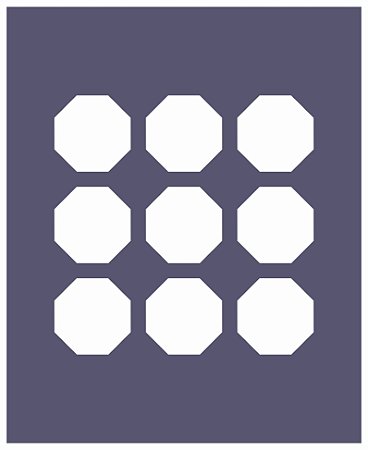 Azulejos 14 - Stencil 16 x 13 cm