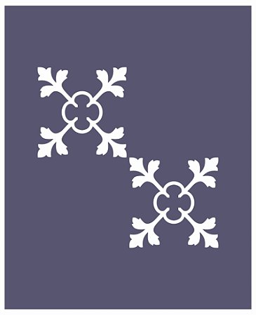 Azulejos 22 - Stencil 16 cm x 13 cm