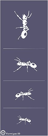 Formigas 09 - stencil 28 x 10
