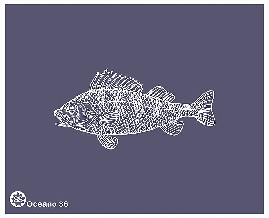 Oceano 36 - stencil 16 x 13 cm