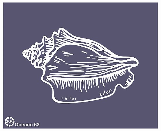 Oceano 63 - stencil 16 x 13 cm