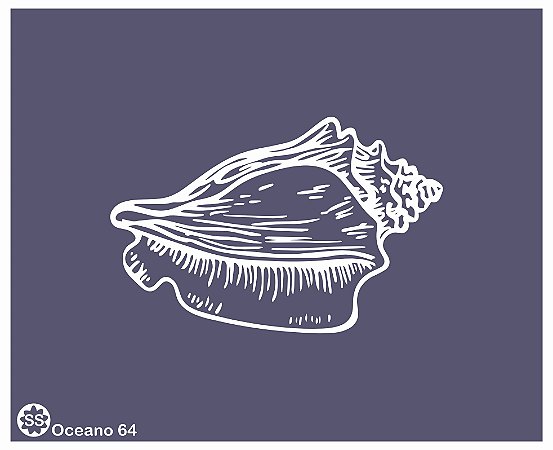 Oceano 64 - stencil 16 x 13 cm