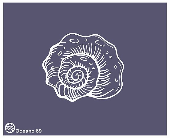 Oceano 69 - stencil 16 x 13 cm