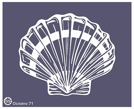 Oceano 71 - stencil 16 x 13 cm