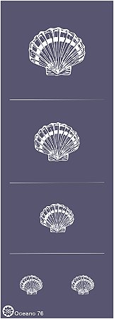 Oceano 76 - stencil 28 x 10 cm