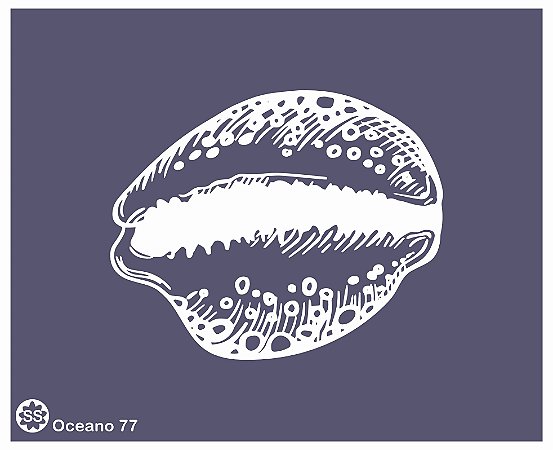 Oceano 77 - stencil 16 x 13 cm