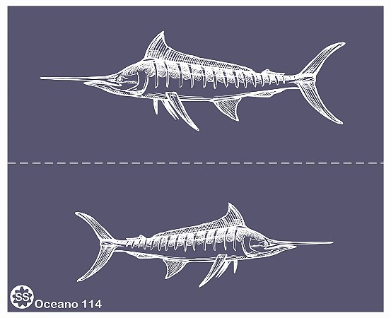 Oceano OC 114 - stencil 16 x 13 cm