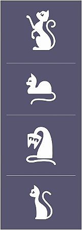 Halloween 31 - stencil 28 x 10 cm