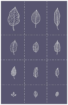 Floral 55 - stencil 25 cm x 16 cm