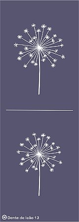Dente-de-leão 13m - stencil 28 x 16 cm