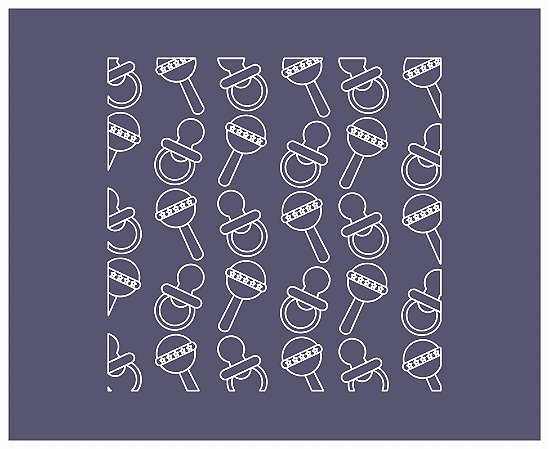 Maternidade 09 -  stencil 16 x 13 cm