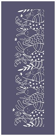 Páscoa 43 - stencil 16 x 13 cm