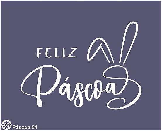 Páscoa 51 - stencil 16 x 13 cm
