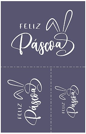 Páscoa 51 - stencil 25 x 16 cm
