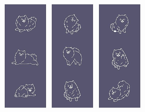 Pet 23 - kit stencil 30 x 28 cm