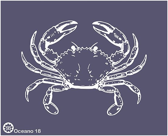 Oceano 100 - stencil 16 x 13 cm