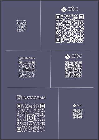 Qr codes PIX e Instagram - Patricia Lopes