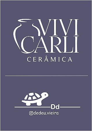 Stencil logotipo Vivi Carli e Dedeu