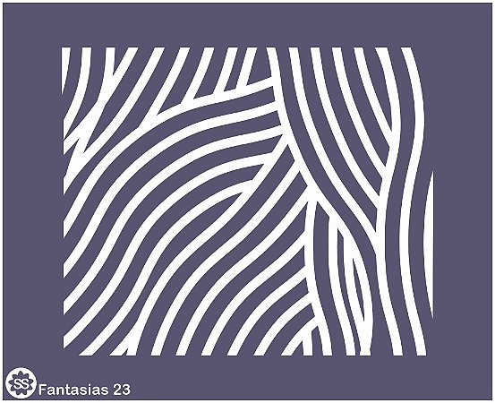 Fantasias 23 - stencil 16 x 13 cm