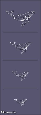 Oceano 103a - stencil 28 x 10 cm