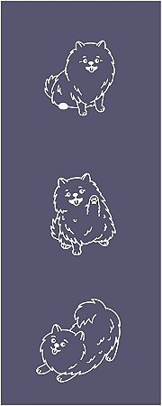 Pet 23c - stencil 28 x 10 cm