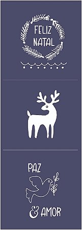 Natal 20a - stencil 28 x 10 cm
