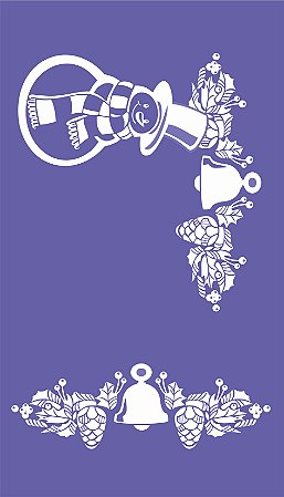 Natal 04 - stencil - 25 x 16 cm