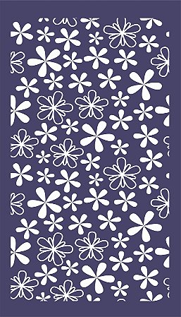 Floral 11- stencil - 25 x 16 cm
