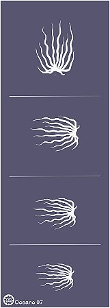 Oceano 07 - stencil 16 x 13 cm