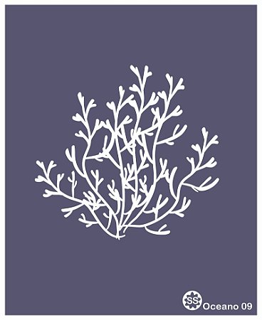 Oceano 09 - stencil 16 x 13 cm