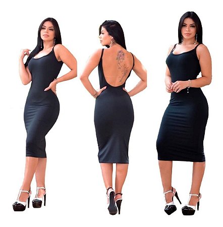 vestido de manga curta colado