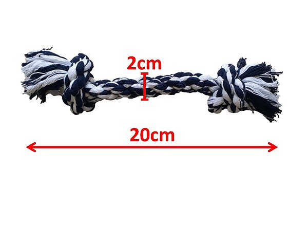 Brinquedo Mordedor Dental Bone Pet Corda Grande Para Cães