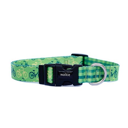 Coleira para cachorro BIKE - verde - WALKIEDOG