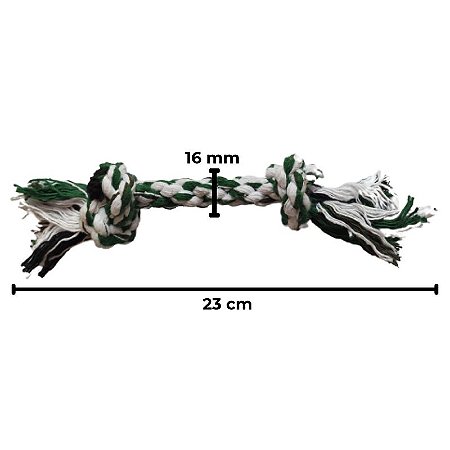 Brinquedo Mordedor Dental Bone Pet Corda Médio Para Cães
