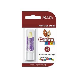 Protetor Labial Hidratante a Base de Cacau Kids FPS 15 - Blister