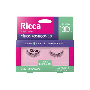 CILIOS 3D RICCA VOL. 01 MEDIO - 405 LEVE E DESPOJADO