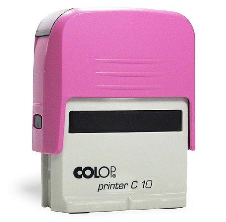 Carimbo automático personalizado marca Colop Print10 impressão 25X10 mm