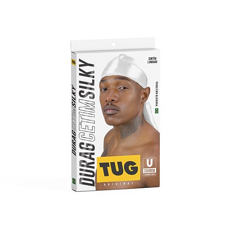 Bandana Durag Veludo Branca - TUG Brasil