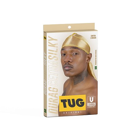 Bandana Durag Cetim Silky Dourada