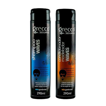 Kit Shampoo + Condicionador Modelador Grecco 360 waves