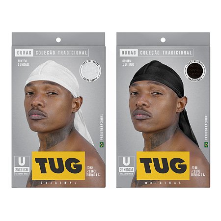 Bandana Durag Veludo Branca - TUG Brasil